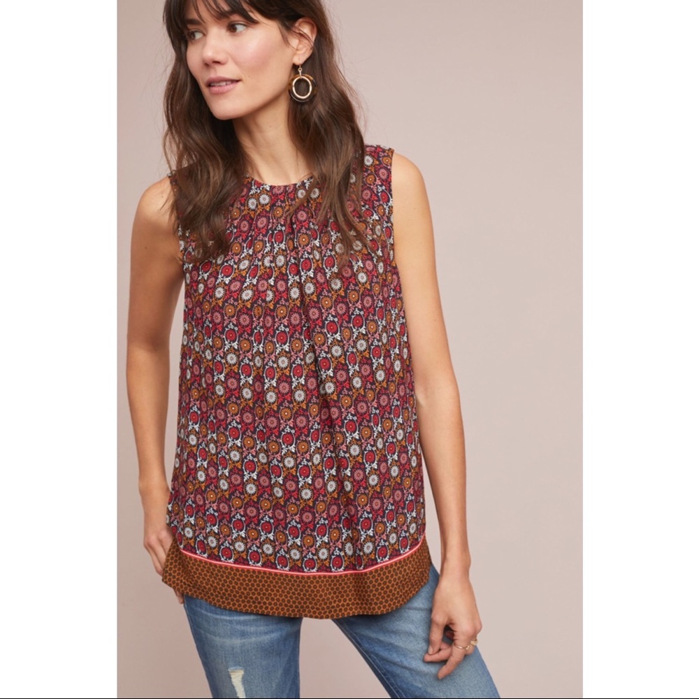 Anthropologie Floral Wanderlust Top NWT